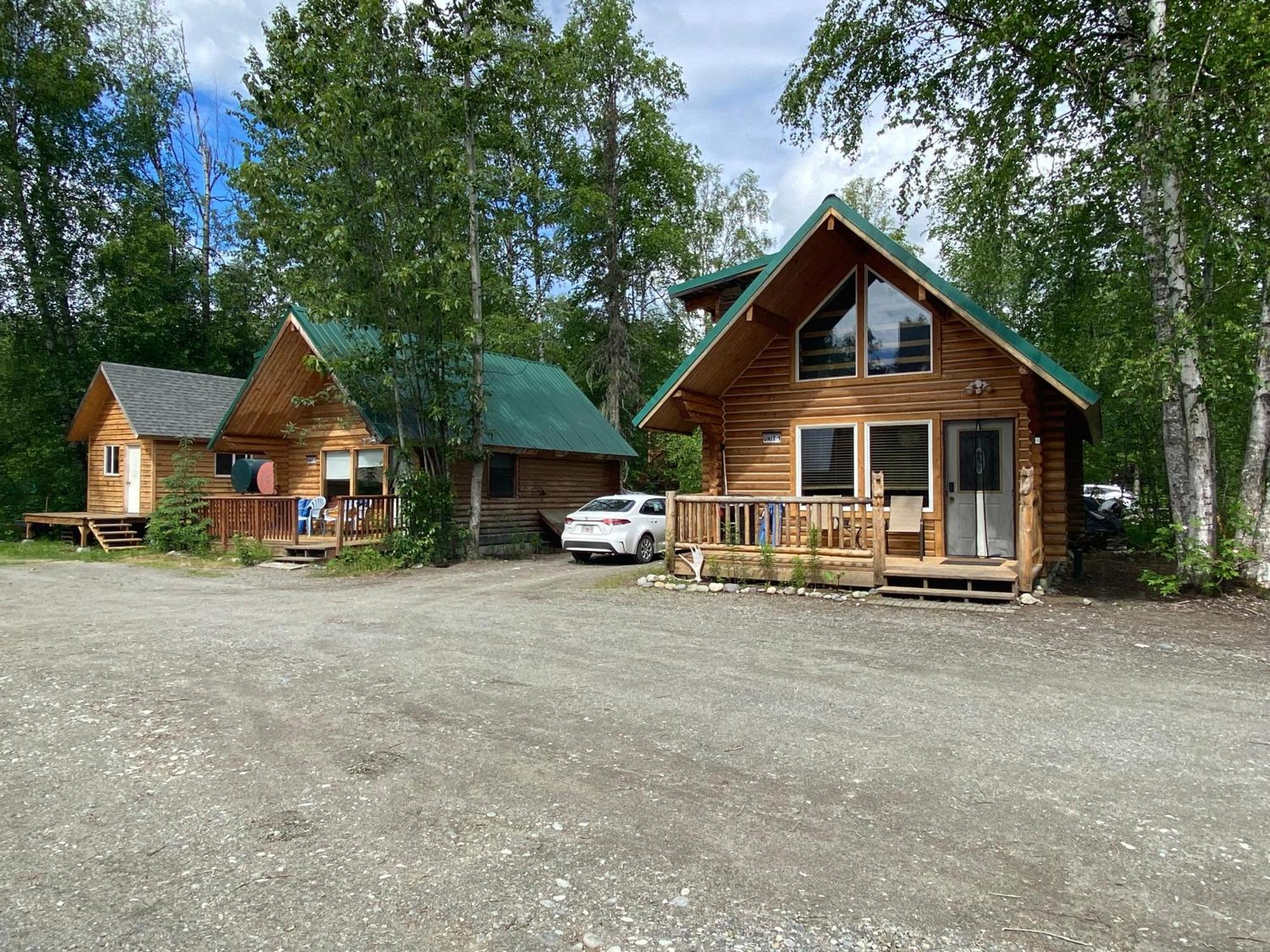 Talkeetna Log Cabin With Hot Tub Unit 1 Bagian luar foto